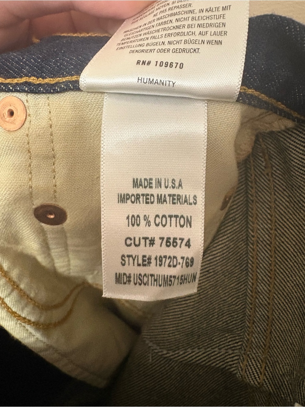 Citizens of Humanity Horseshoe Jean in Bravo Dark Wash Denim Size 23 NWT New - Picture 14 of 14